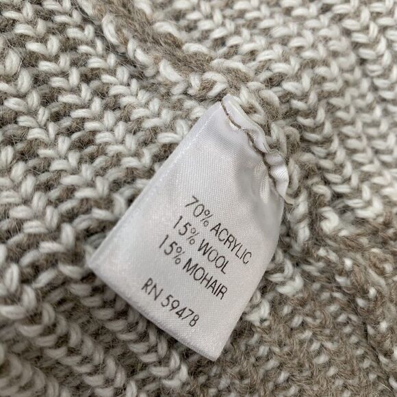 Elisabetta Size Medium Beige Wool Mohair Sweater Cardigan Boho Grunge Old Money - Picture 6 of 7